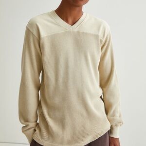 Men's Cream Thermal Long Sleeve